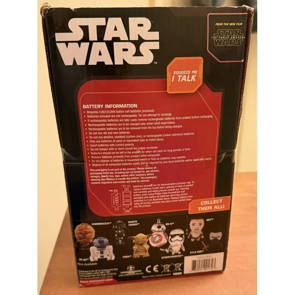 Disney Star‎ Wars Yoda Talking Plush-New Batteries included